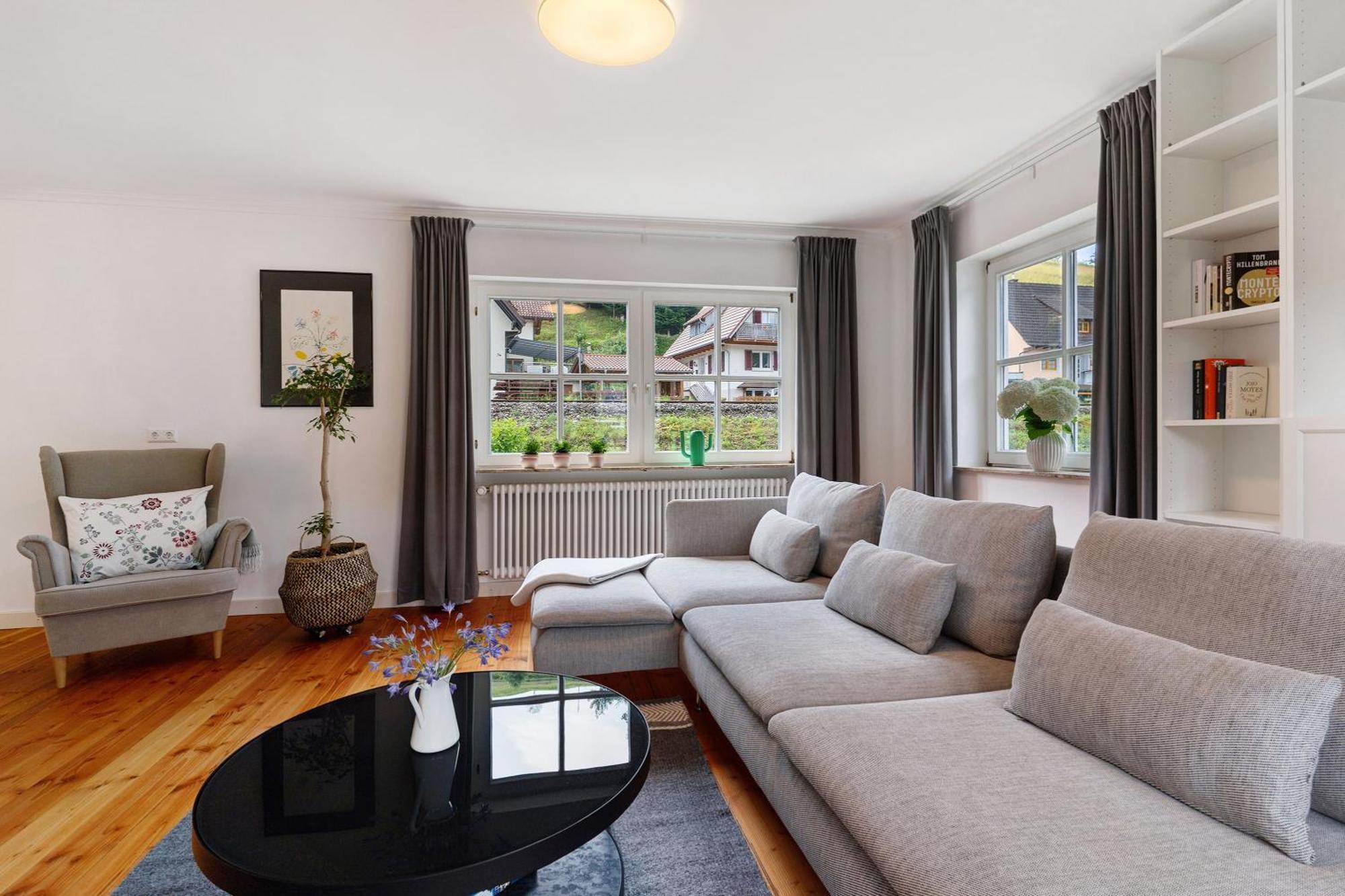 Moderner Schwarzwaldtraum Daire Oberharmersbach Dış mekan fotoğraf